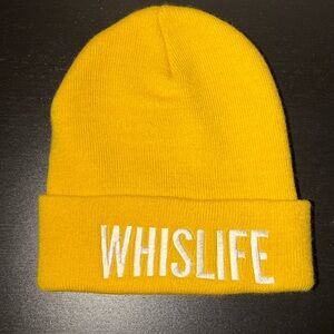 WHISLIFE Yellow Knit Beanie – Unisex